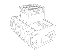 rampas 14a recinto 60x60x25 ventilador optar 3d impressora partes caso bainha mpcnc 14 3d print model - Mito3D