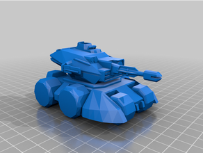 solar imperio pesado tanque batallón guerras vídeo juegos Cubo juego modal modelo nintendo wii 3d print model - Mito3D