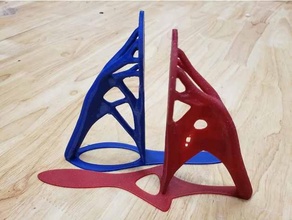 üretken organik kitap ayracı ofis Sanat tasarım topoloji optimizasyon optimize edilmiş 3d print model - Mito3D
