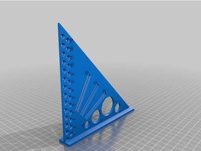 square draw lines machine tools equerre traceur 3d print model - Mito3D