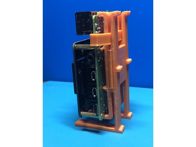 raspi estante soporte frambuesa pi 3 caso funda 4 3D print model - Mito3D