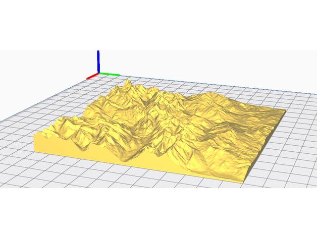 İsviçre dağlar model heykeller dağ 3D print model - Mito3D