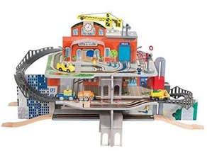 legna treno stazione rotto traccia giocoso giocattoli Giochi 3d print model - Mito3D