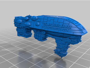 sw armada assault frigate mk1 type 5 toys & games scifi spaceship starwars star wars wargaming 3d print model - Mito3D