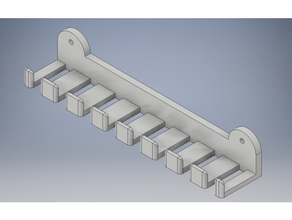 organizador cables oficina 3d impresora barra oblicua cable diseño proyecto USB utilidad 3d print model - Mito3D