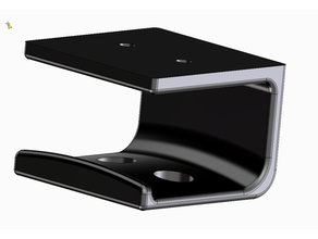 desk headphone holder office headphones headset hook organization 3d print model - Mito3D