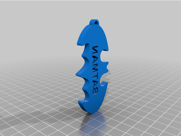 batman logo keychain 4 versions keychains symbol dc comics 3D print model - Mito3D
