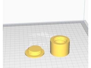 piccolo tazza tazze filo barra filettata 3d print model - Mito3D