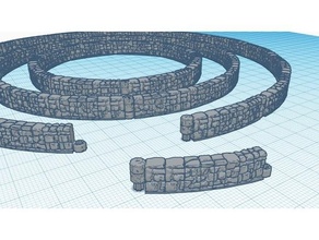 dungeon stick tower walls models 28mm dnd fantasy pathfinder 3d print model - Mito3D