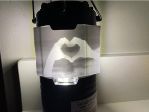 lithophane hand heart art light 3d print model - Mito3D