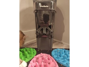 petsafe pet feeder splitter riser pets cat food dispenser dog 3d print model - Mito3D