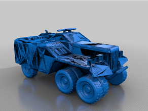 armored truck - ve culo blindado mark vehicles 3d print model - Mito3D