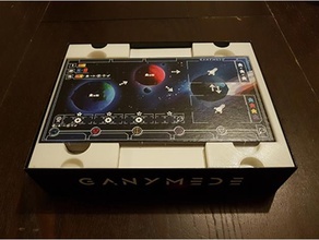 ganymède + lune plateau Jeu organisateur jouet accessoires 3d print model - Mito3D