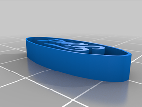 ford keychain keychains 3d print model - Mito3D