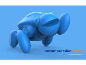 decompressione tartaruga giocattolo gioco Accessori divertente modello giocattoli tartarughe modalità 3d print model - Mito3D