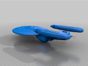 korolev class starship models starfleet star trek tng ufp sttng 3d print model - Mito3D