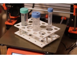 falcon rack gradilla - 15 50 freecad parametric biology labware 3d print model - Mito3D