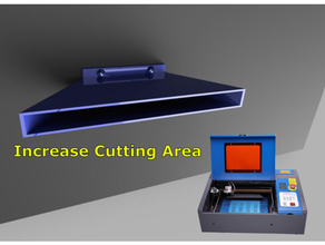 k40 improved vent laser cutter upgrade mods 3d print model - Mito3D