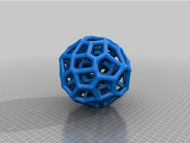 kafesli sphere01 matematik Sanat top kafes matematiksel küre 3D print model - Mito3D