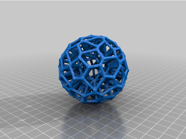 enjaulado esfera 02 matemática arte bola cela matemático 3D print model - Mito3D
