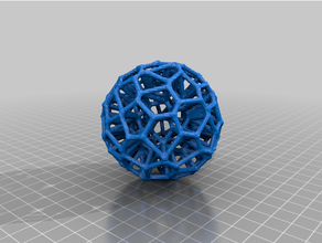 caged sphere 02 math art ball cage mathematical mathematics 3d print model - Mito3D