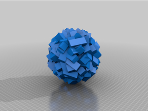 Quadra Ball Mathematik Kunst mathematisch Objekt Quadro Kugel 3d print model - Mito3D