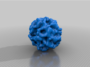 torcido bola matemática arte matemático esfera 3d print model - Mito3D