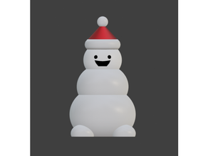 snowman creatures character creature golem man print place test snow 3d print model - Mito3D