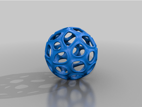 enjaulado esfera 03 matemática arte bola biologia cela flashforge abajur matemático xyz 3d print model - Mito3D