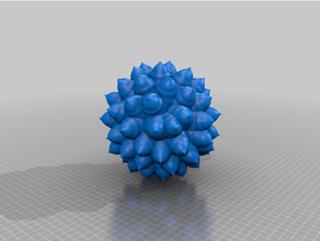 Pollen Ball 02 Mathematik Kunst Biologie Heuschrecke mathematisch Mikrobiologie Kugel Spielzeug 3d print model - Mito3D