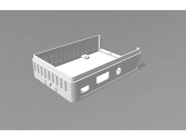 raspi pi 3b + durum kılıf 3d baskı 3 Ahududu 3D print model - Mito3D