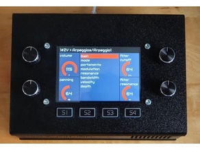 zynthian sintetizador v4 caso bainha audio faça eletrônicos Hifiberry midi framboesa pi rpi4 3d print model - Mito3D