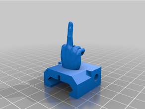 middlefinger post fixed 3d printing 3d print model - Mito3D