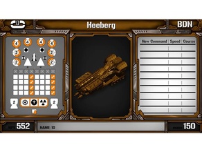 heavy battleship heeberg games thrust starship tabletop 3d print model - Mito3D