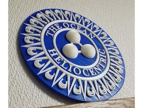 Oceano heliocéntrico álbum logo señales logos 3d print model - Mito3D