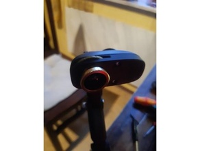 Logitech c270 caméra Ajustable concentrer fisheye lentille adaptateur 3d print model - Mito3D