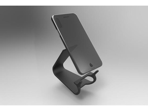universal teléfono estante soporte fácil impresión móvil iphone telefonico smartphone 3d print model - Mito3D