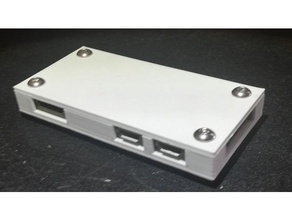 super slim pi case compact easy print fast filament raspberry simple 3d print model - Mito3D