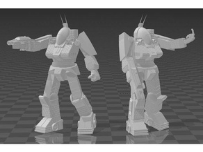 seadaddy fightmech collection wip games american mecha 3d print model - Mito3D