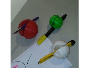 sferica matita titolare supporto boule porte pastello altygo altylab 3d print model - Mito3D