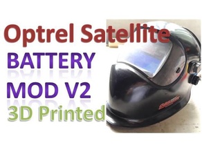 optrel satellite welding helmet battery mod v2 diy 3d print model - Mito3D