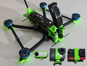 flywoo explorador lr4 partes 3d impresión caddx tarsier zumbido drones carreras fpv cámara montar corredor pista aterrizaje 3d print model - Mito3D