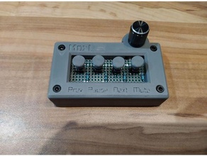 arduino pro micro media control 3d printing keyboard volume knob 3d print model - Mito3D