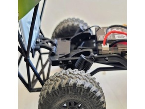 scx24 increased articulation rear shock mount vehicles 3d print model - Mito3D