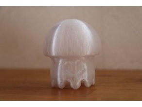 mignonne méduse sculptures animal sculpture 3d print model - Mito3D