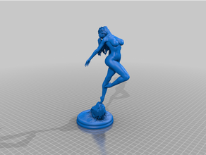 menina corrida 3d impressão sexy girl mulher 3d print model - Mito3D