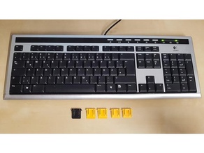 logitech ultrax premium keyboard foot feet 3d print model - Mito3D