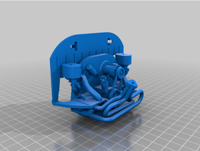 remixado vw motor ferrão escape veículos 3d print model - Mito3D