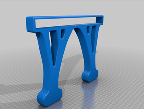 shape optimized monitor stand office laptop work form 3d print model - Mito3D