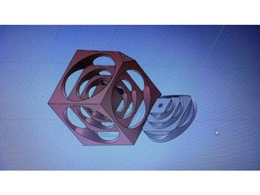 kübik deko dekoration kırışıklık 3d print model - Mito3D